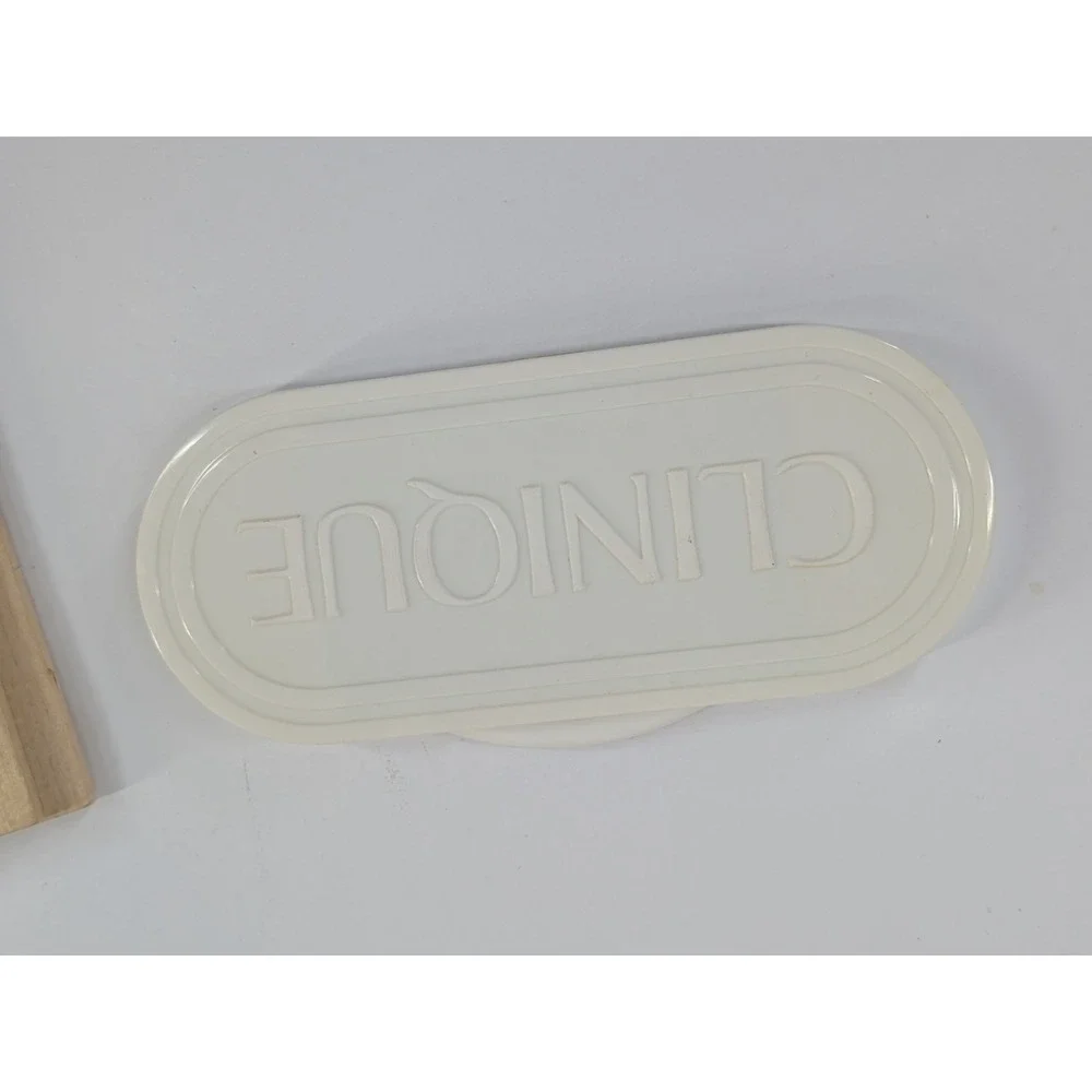 😍Vintage Clinique Comb & Mirror‎ Set Snap Together White 1980s Matching Box Set